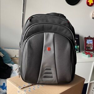 Vintage SwissGear Charcoal Grey/Black Backpack